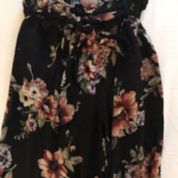 Tie-Waist Floral Pants - Picture 3 of 3